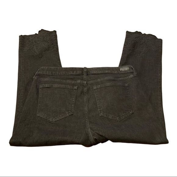Lauren Ralph Lauren Cropped Embroidered Jeans 10 - Picture 1 of 8